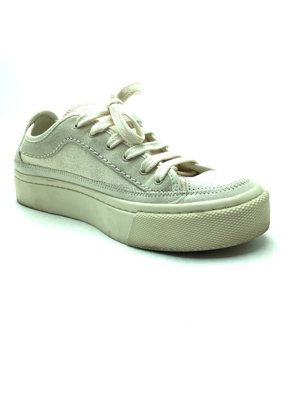 All Saints Canvas Leather Trim Sneakers Size: US 6.5/ EU 37